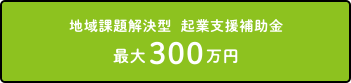 地域課題解決型　起業支援補助金　最大300万円